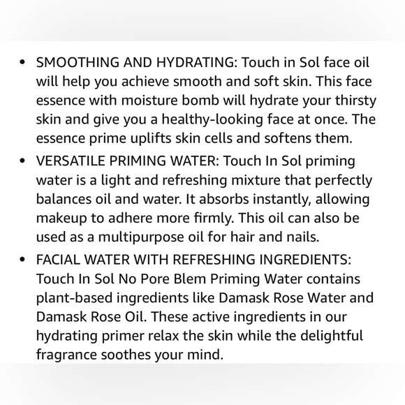 Touch in Sol No Pore Blem Rosa Damascena Priming Water - Picture 8 of 12